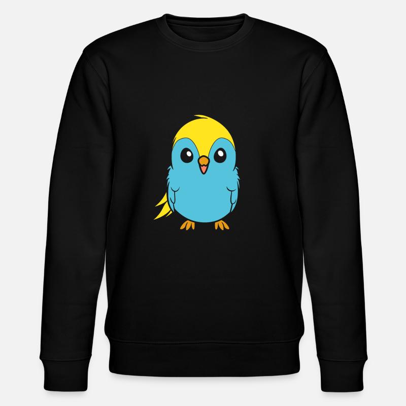 Mignonne petite perruche - Sweat bio CHANGER Stanley/Stella Unisexe - noir