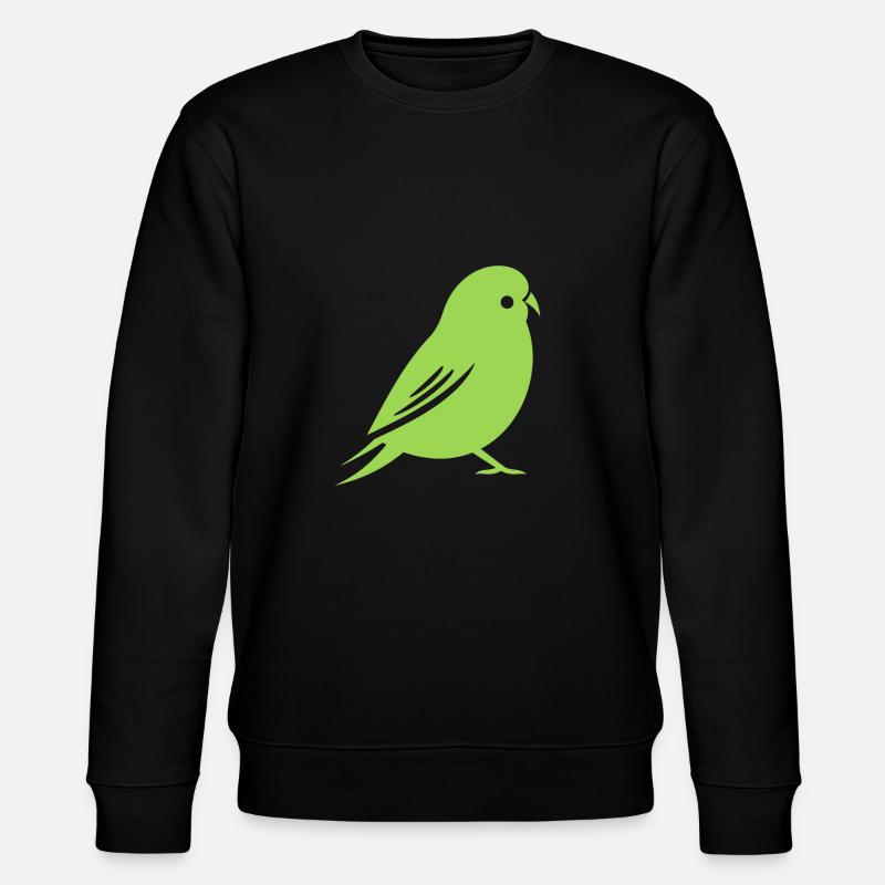 Mignonne petite perruche - Sweat bio CHANGER Stanley/Stella Unisexe - noir