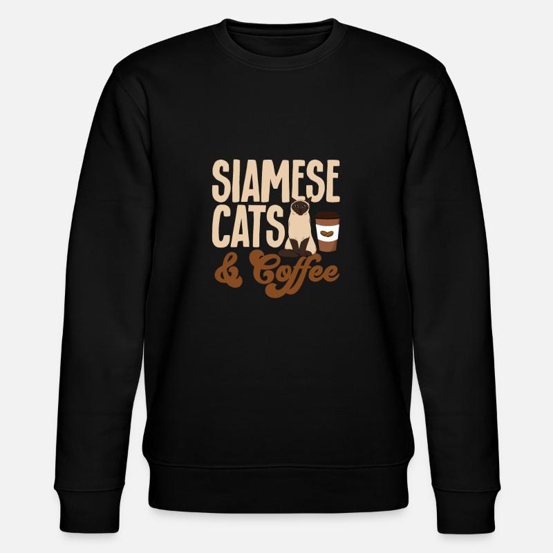 Siamkatze - Stanley/Stella Unisex Bio-Sweatshirt CHANGER  - Schwarz