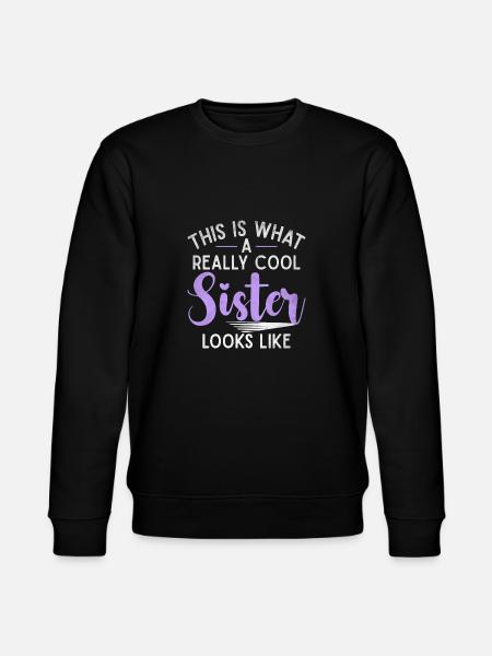Sister Gifts - Stanley/Stella CHANGER Unisex Organic Sweatshirt - black