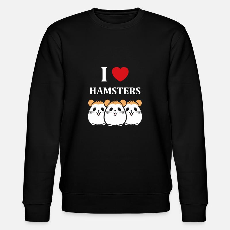 Mignon Humour petit hamster - Sweat bio CHANGER Stanley/Stella Unisexe - noir