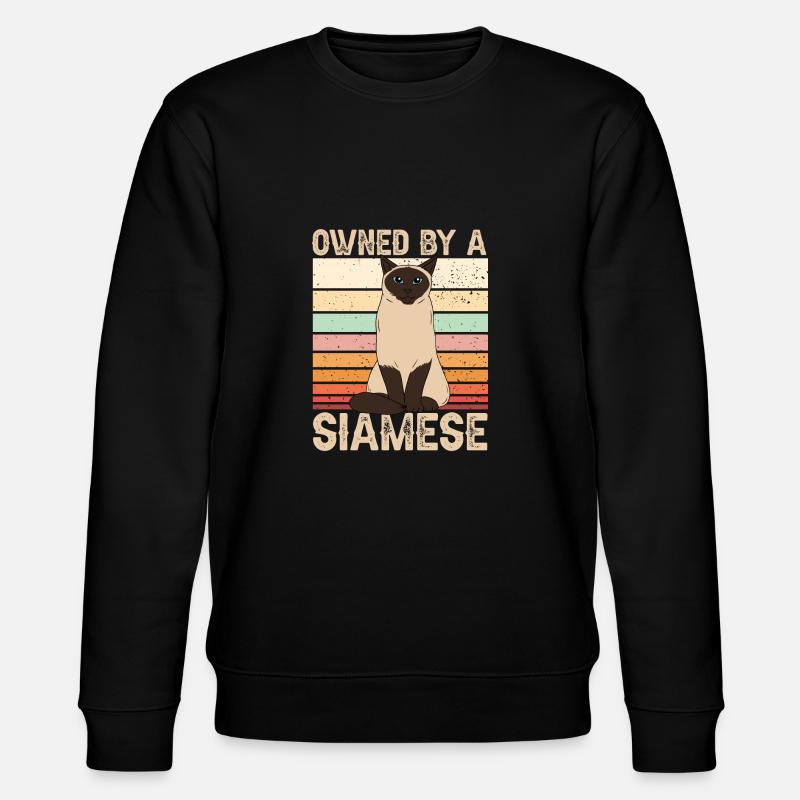 Siamkatze - Stanley/Stella Unisex Bio-Sweatshirt CHANGER  - Schwarz