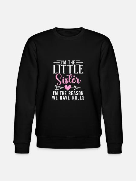 Little Sister Gifts - Stanley/Stella CHANGER Unisex Organic Sweatshirt - black