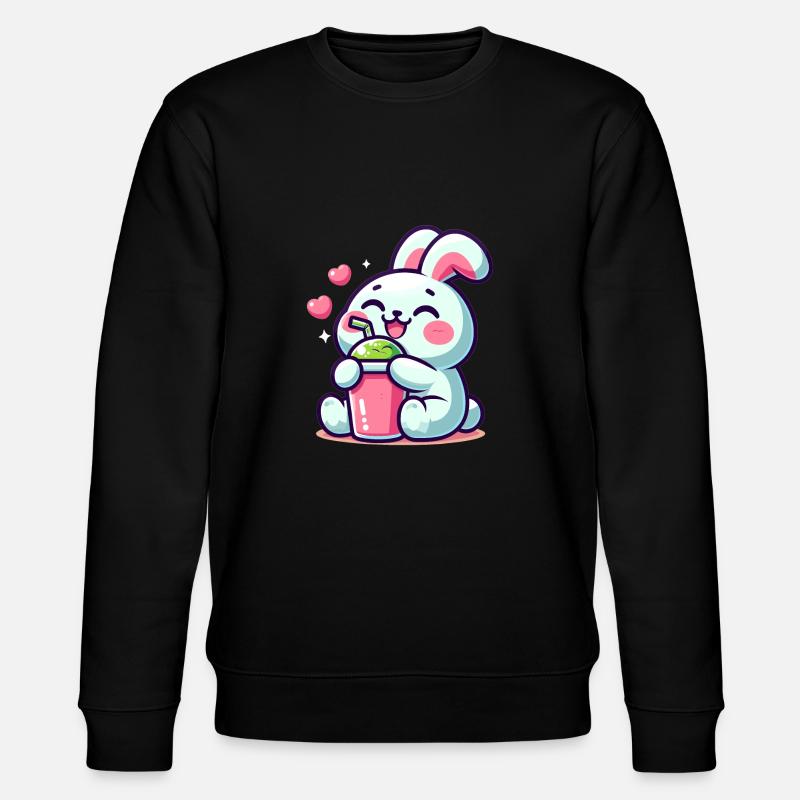 Bubble Tea Lapin Kawaii - Sweat bio CHANGER Stanley/Stella Unisexe - noir
