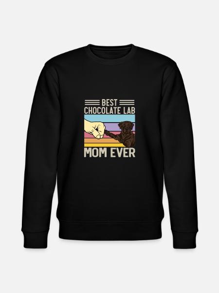 Chocolate Labrador Retriever Dog - Stanley/Stella CHANGER Unisex Organic Sweatshirt - black