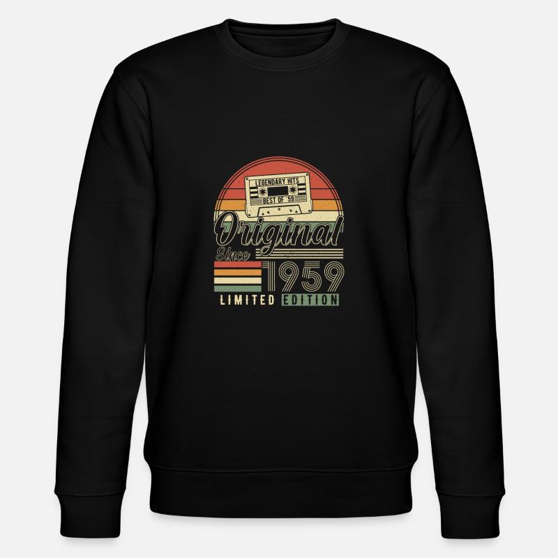 Legendary 65th birthday 1959 - Stanley/Stella CHANGER Unisex Organic Sweatshirt - black