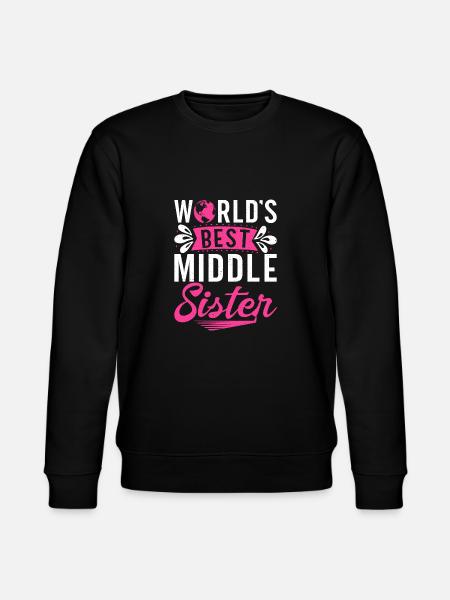 Middle Sister Gifts - Stanley/Stella CHANGER Unisex Organic Sweatshirt - black