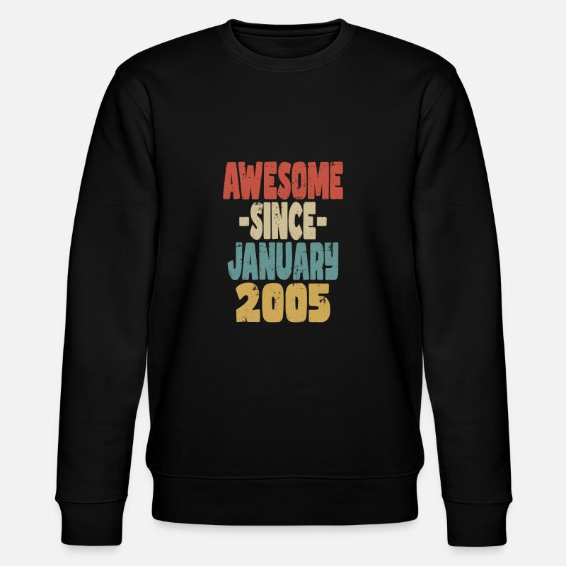 Toller Januar 2005 - Stanley/Stella Unisex Bio-Sweatshirt CHANGER  - Schwarz