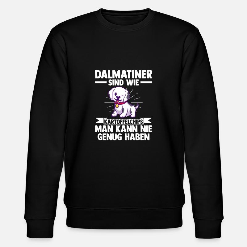 Hund Dalmatiner - Stanley/Stella Unisex Bio-Sweatshirt CHANGER  - Schwarz
