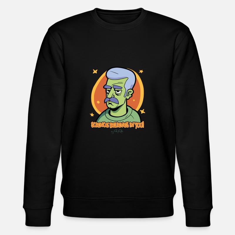 Science believes in you: Science - Stanley/Stella CHANGER Unisex Organic Sweatshirt - black