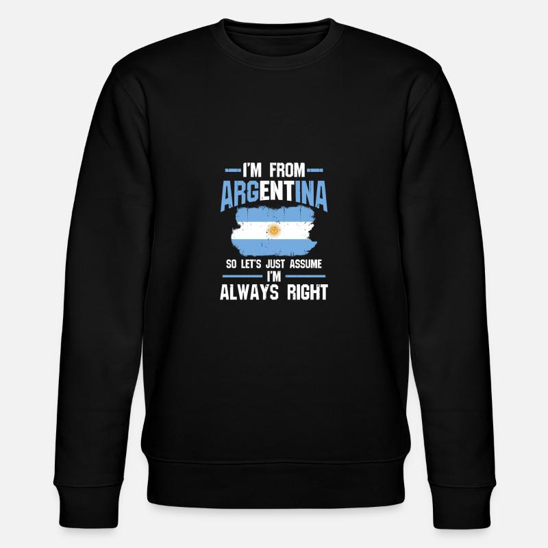 Argentino Gift design - Stanley/Stella CHANGER Unisex Organic Sweatshirt - black