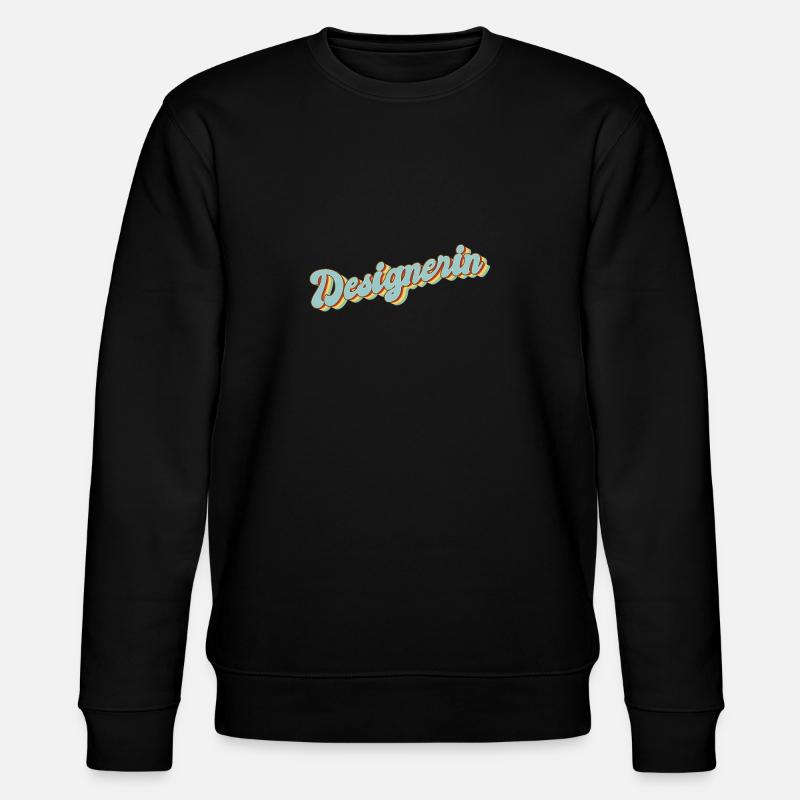 Illustrator Abschluss-Geschenk Designerin - Stanley/Stella Unisex Bio-Sweatshirt CHANGER  - Schwarz