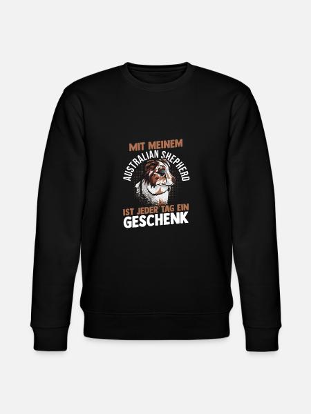 Australian Shepherd Hund Aussie - Stanley/Stella Unisex Bio-Sweatshirt CHANGER - Schwarz