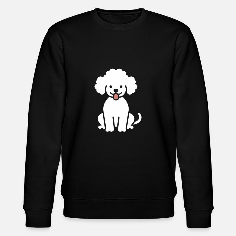 Humour chien petit caniche - Sweat bio CHANGER Stanley/Stella Unisexe - noir