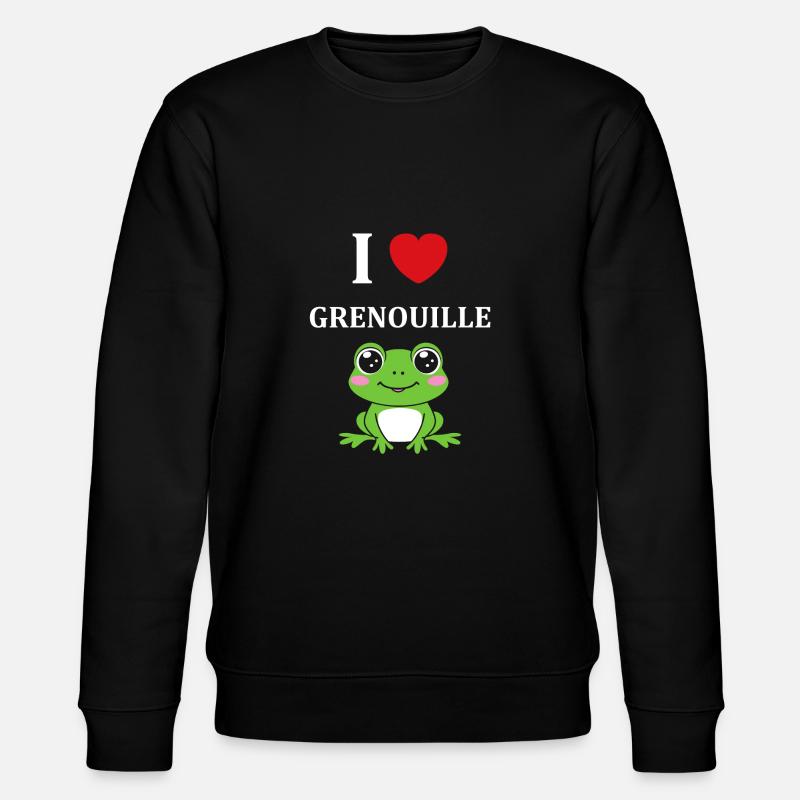 Petite grenouille - Sweat bio CHANGER Stanley/Stella Unisexe - noir
