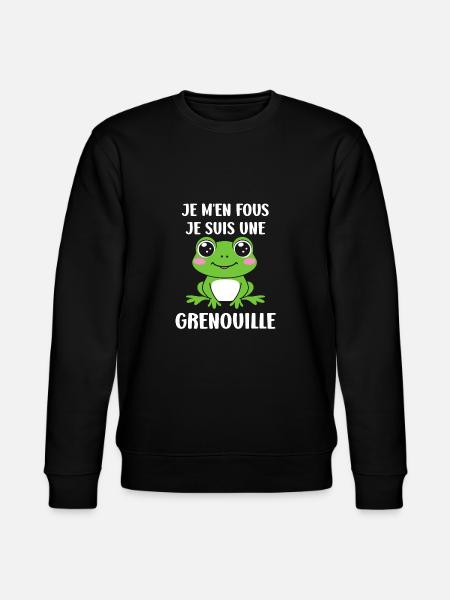 Petite grenouille - Sweat bio CHANGER Stanley/Stella Unisexe - noir
