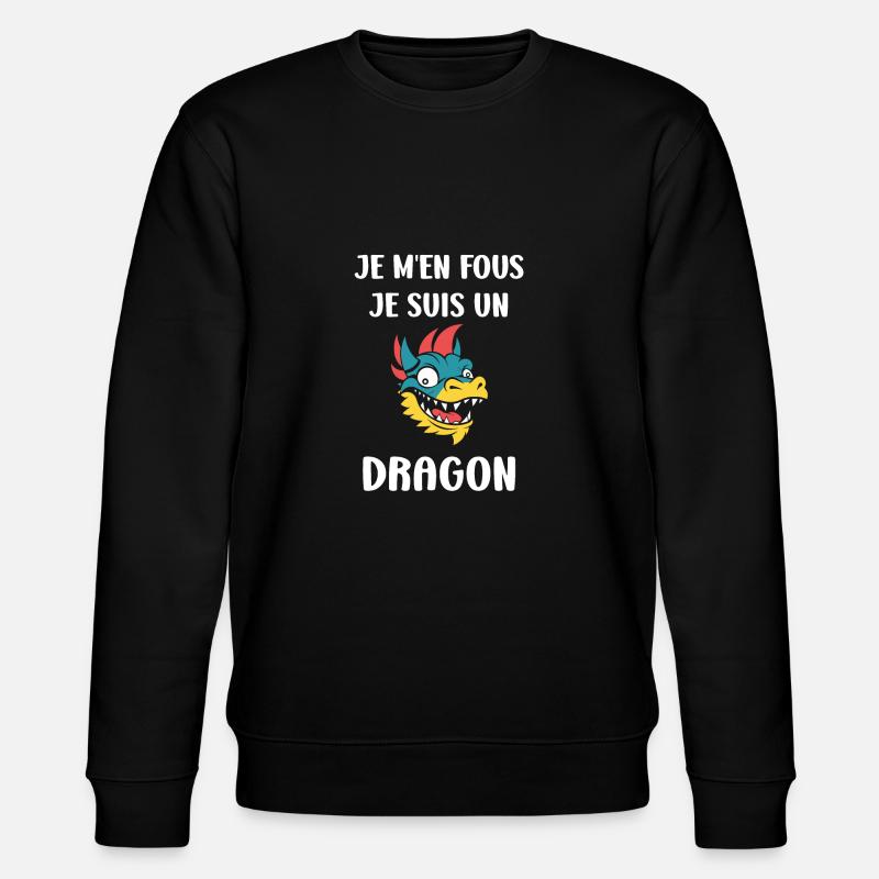 Bébé dragon - Sweat bio CHANGER Stanley/Stella Unisexe - noir
