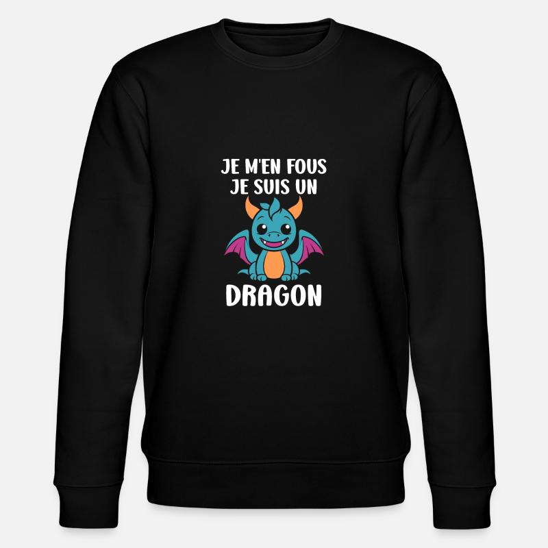 Bébé dragon - Sweat bio CHANGER Stanley/Stella Unisexe - noir