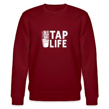 Maple Tapper Syrup Men Women Autumn - Stanley/Stella CHANGER Unisex Organic Sweatshirt - burgundy - Front - Nik (191cm) & Marisol (170cm)
