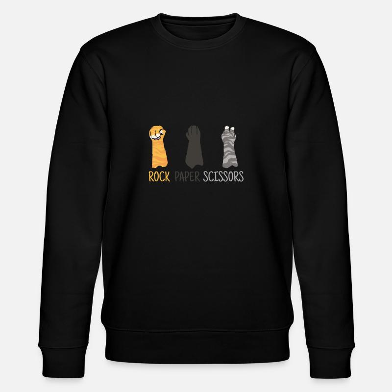 Pierre Papier Ciseaux Cuter - Sweat bio CHANGER Stanley/Stella Unisexe - noir
