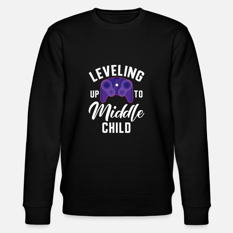 Cadeaux d’enfant du milieu - Sweat bio CHANGER Stanley/Stella Unisexe - noir