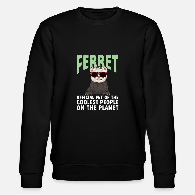 Frettchen Besitzer Frettchen - Stanley/Stella Unisex Bio-Sweatshirt CHANGER  - Schwarz