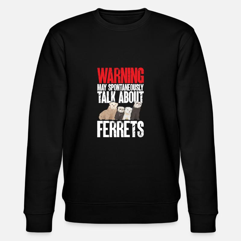 Frettchen Besitzer Frettchen - Stanley/Stella Unisex Bio-Sweatshirt CHANGER  - Schwarz