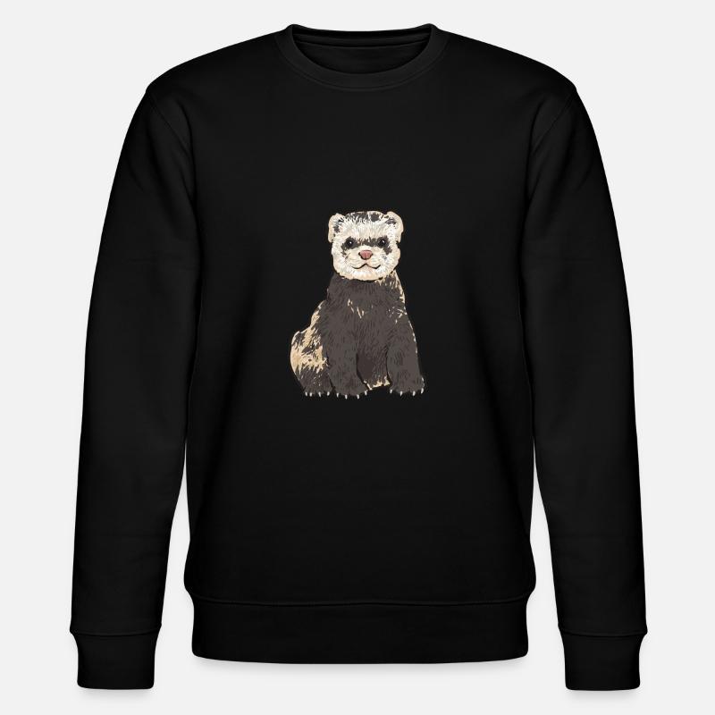 Frettchen Besitzer Frettchen - Stanley/Stella Unisex Bio-Sweatshirt CHANGER  - Schwarz