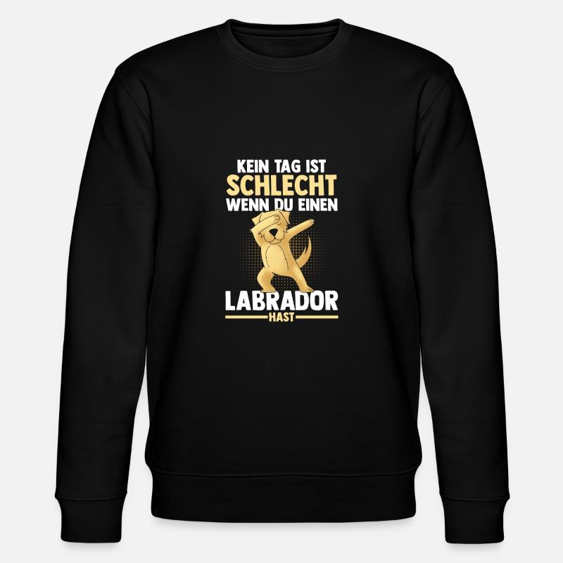 Hund Labrador - Stanley/Stella Unisex Bio-Sweatshirt CHANGER - Schwarz