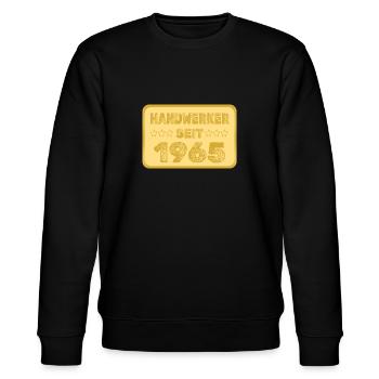 1965 - Stanley/Stella CHANGER Unisex Organic Sweatshirt - black - Front - Nik (191cm) & Marisol (170cm)