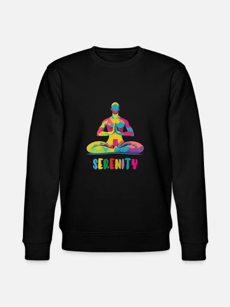 Serenity - Meditation - Yoga - Zen - Stanley/Stella CHANGER Unisex Organic Sweatshirt - black