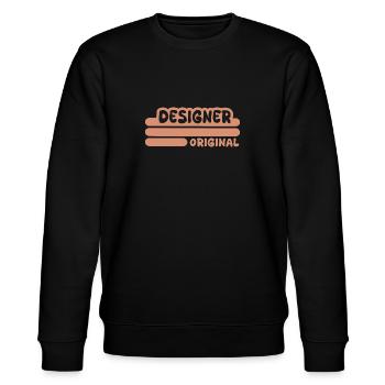Designer - Stanley/Stella Unisex Bio-Sweatshirt CHANGER  - Schwarz - Vorne - Nik (191cm) & Marisol (170cm)