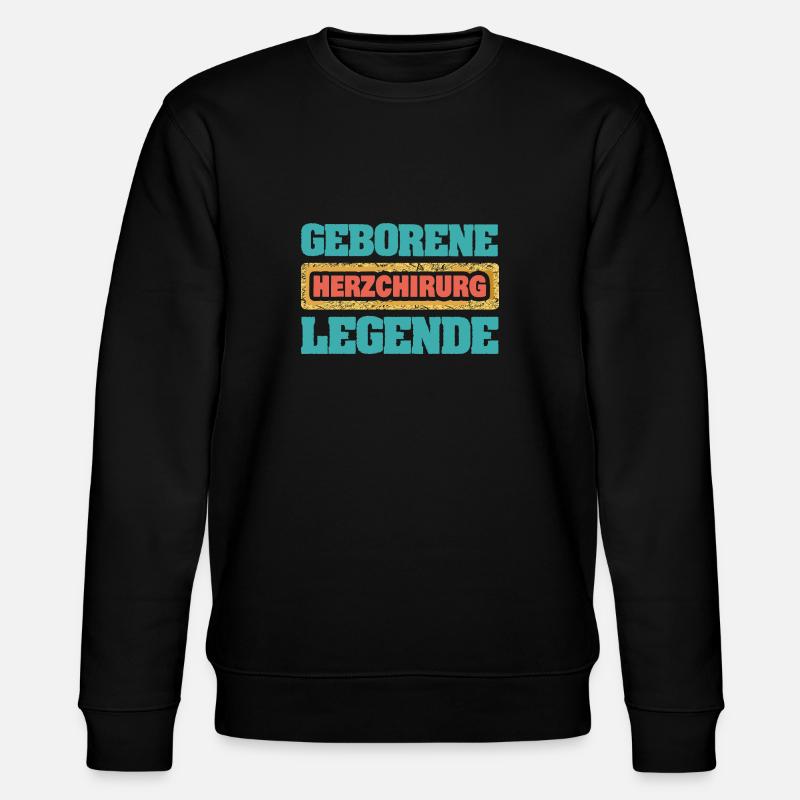 Herzchirurg - Stanley/Stella Unisex Bio-Sweatshirt CHANGER  - Schwarz
