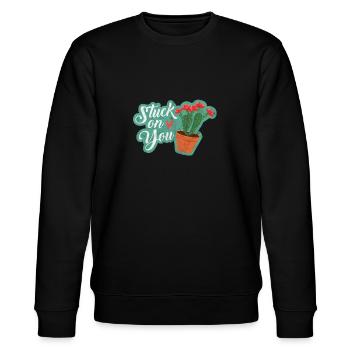 Cactus Blague de mots Humour Amour Cadeau Idée Pour Femme - Sweat bio CHANGER Stanley/Stella Unisexe - noir - Devant - Nik (191cm) & Marisol (170cm)
