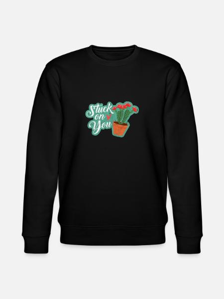 Kaktus Wortwitz Humor Liebe Geschenk Idee Für Frau - Stanley/Stella Unisex Bio-Sweatshirt CHANGER  - Schwarz