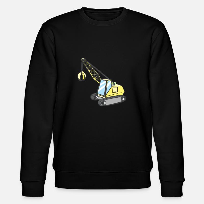 Grue avec pince à pince - Sweat bio CHANGER Stanley/Stella Unisexe - noir