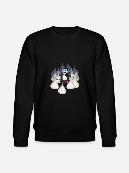 Vampire surrounded by garlic - Stanley/Stella CHANGER Unisex Organic Sweatshirt - black