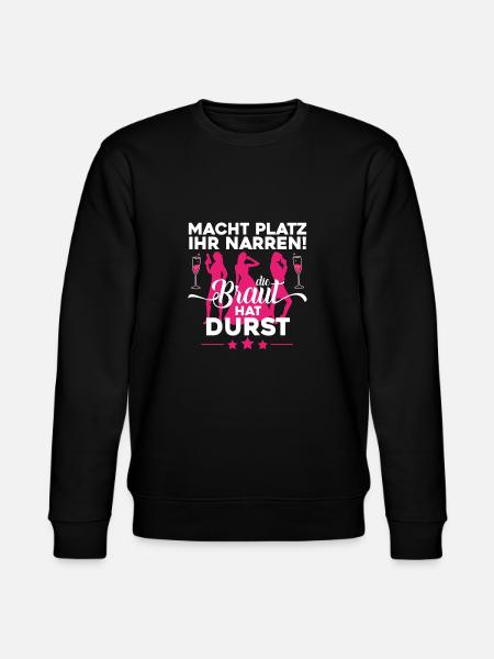 Junggesellinnenabschied Team Braut Geschenk - Stanley/Stella Unisex Bio-Sweatshirt CHANGER  - Schwarz