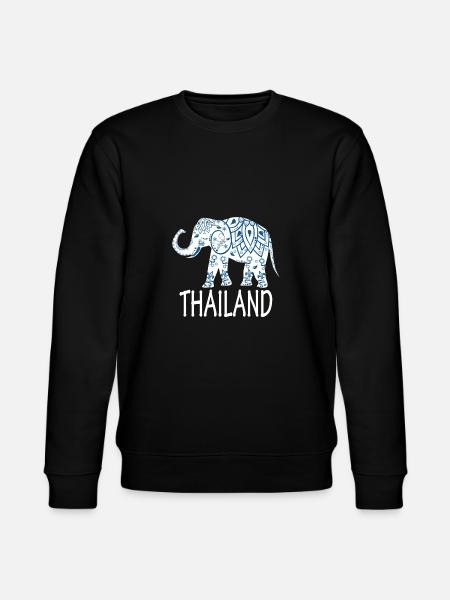 Thailand Elephant - Stanley/Stella CHANGER Unisex Organic Sweatshirt - black