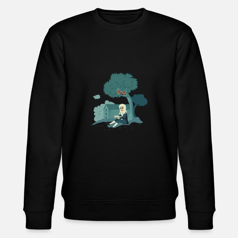 Ein Physiker und Äpfel - Stanley/Stella Unisex Bio-Sweatshirt CHANGER  - Schwarz