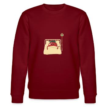 Tomate im Krankenhaus - Stanley/Stella Unisex Bio-Sweatshirt CHANGER  - Burgunderrot - Vorne - Nik (191cm) & Marisol (170cm)