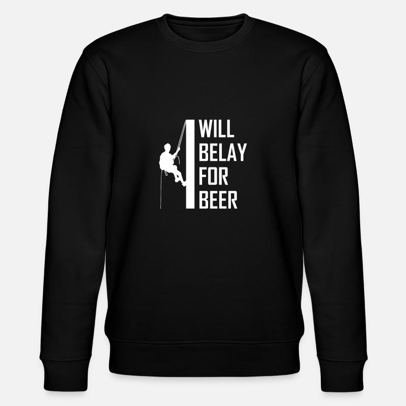 Climbing Climbing Bouldering climber - Stanley/Stella CHANGER Unisex Organic Sweatshirt - black