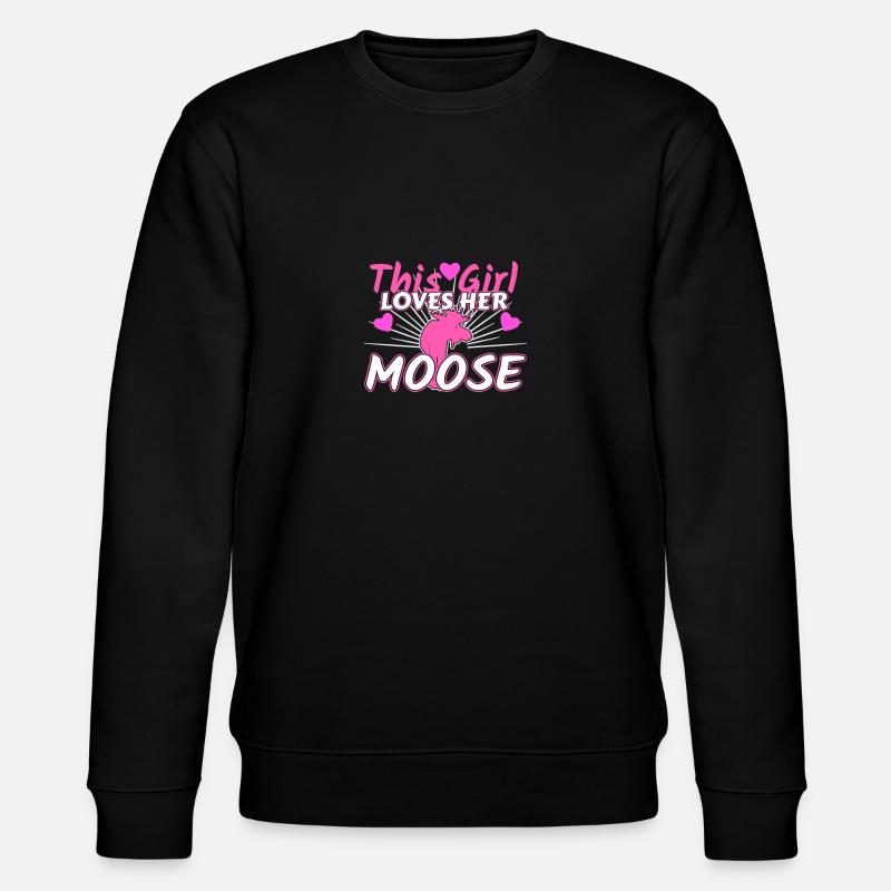 Moose - Stanley/Stella CHANGER Unisex Organic Sweatshirt - black