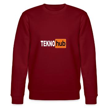 Système de sonorisation Free Party Sound System Tekno - Sweat bio CHANGER Stanley/Stella Unisexe - bordeaux - Devant - Nik (191cm) & Marisol (170cm)