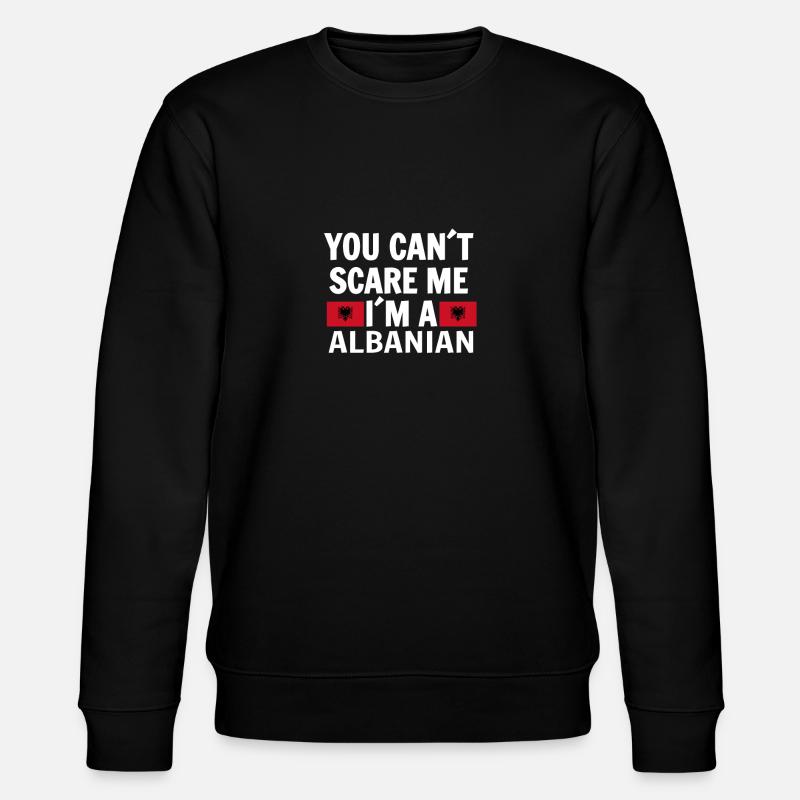 Albanian eagle - Stanley/Stella CHANGER Unisex Organic Sweatshirt - black
