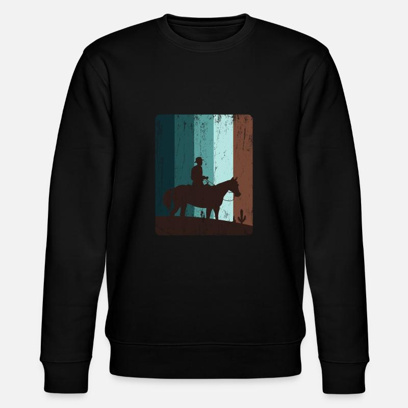 Cowboy - Stanley/Stella Unisex Bio-Sweatshirt CHANGER  - Schwarz