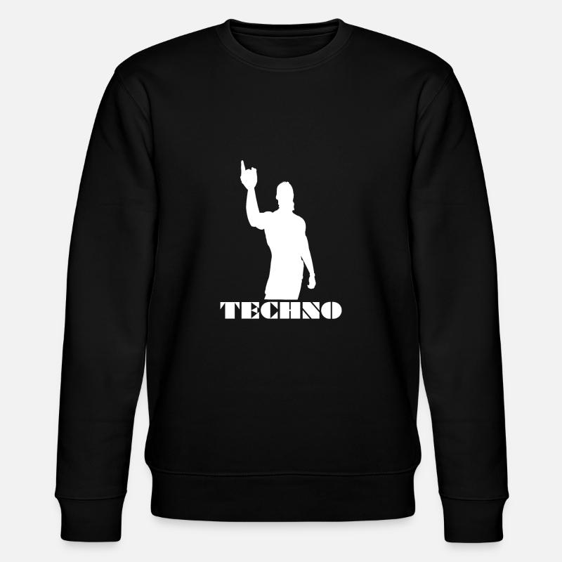 Techno Viking Techno Wikinger - Stanley/Stella Unisex Bio-Sweatshirt CHANGER  - Schwarz