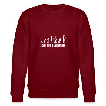 Faites partie de l’évolution pour les agnostiques athées - Sweat bio CHANGER Stanley/Stella Unisexe - bordeaux - Devant - Nik (191cm) & Marisol (170cm)