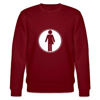 LGBT Trans transgenre Fierté - Sweat bio CHANGER Stanley/Stella Unisexe - bordeaux - Devant - Nik (191cm) & Marisol (170cm)