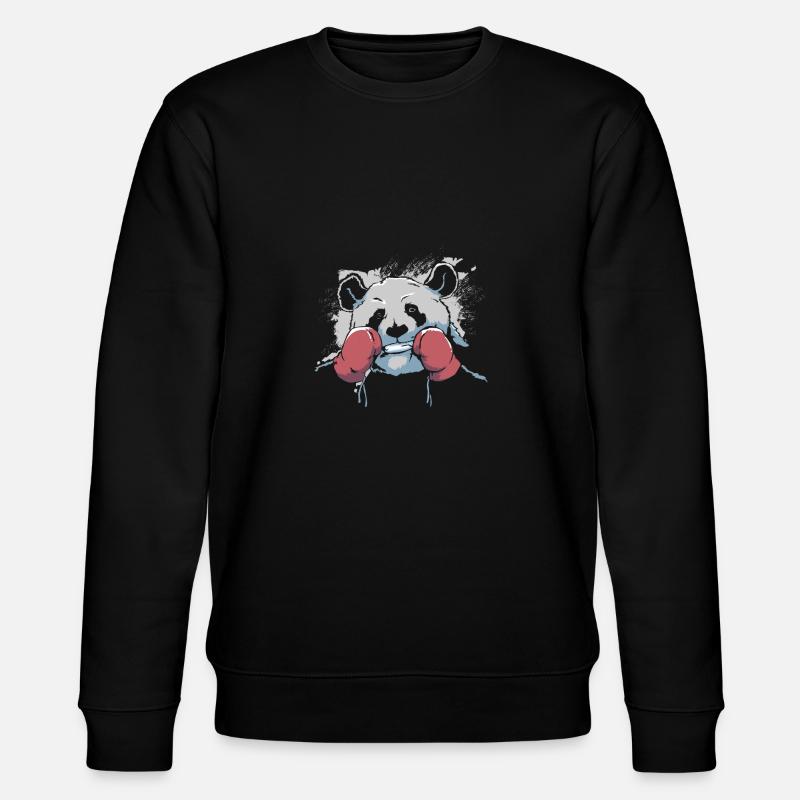 Boxen Boxer Pandabär - Sweat bio CHANGER Stanley/Stella Unisexe - noir